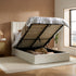 Maisey Ottoman Bed White Boucle